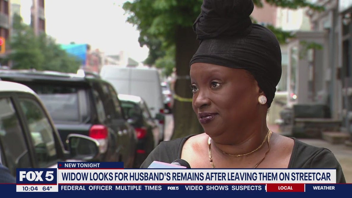 Widow looks for husband's remains after leaving them on DC streetcar